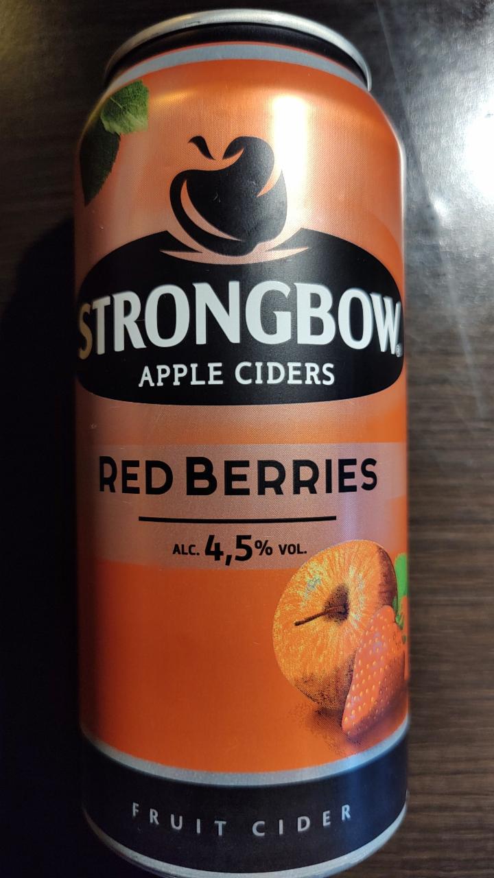 Képek - Strongbow Red Berries piros gyümölcs ízű cider 4,5% 330 ml üveg