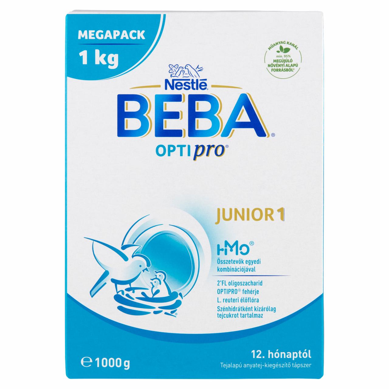 Képek - Beba Optipro 3 Junior tejalapú anyatej-kiegészítő tápszer 12. hó+ 2 x 500 g (1000 g)