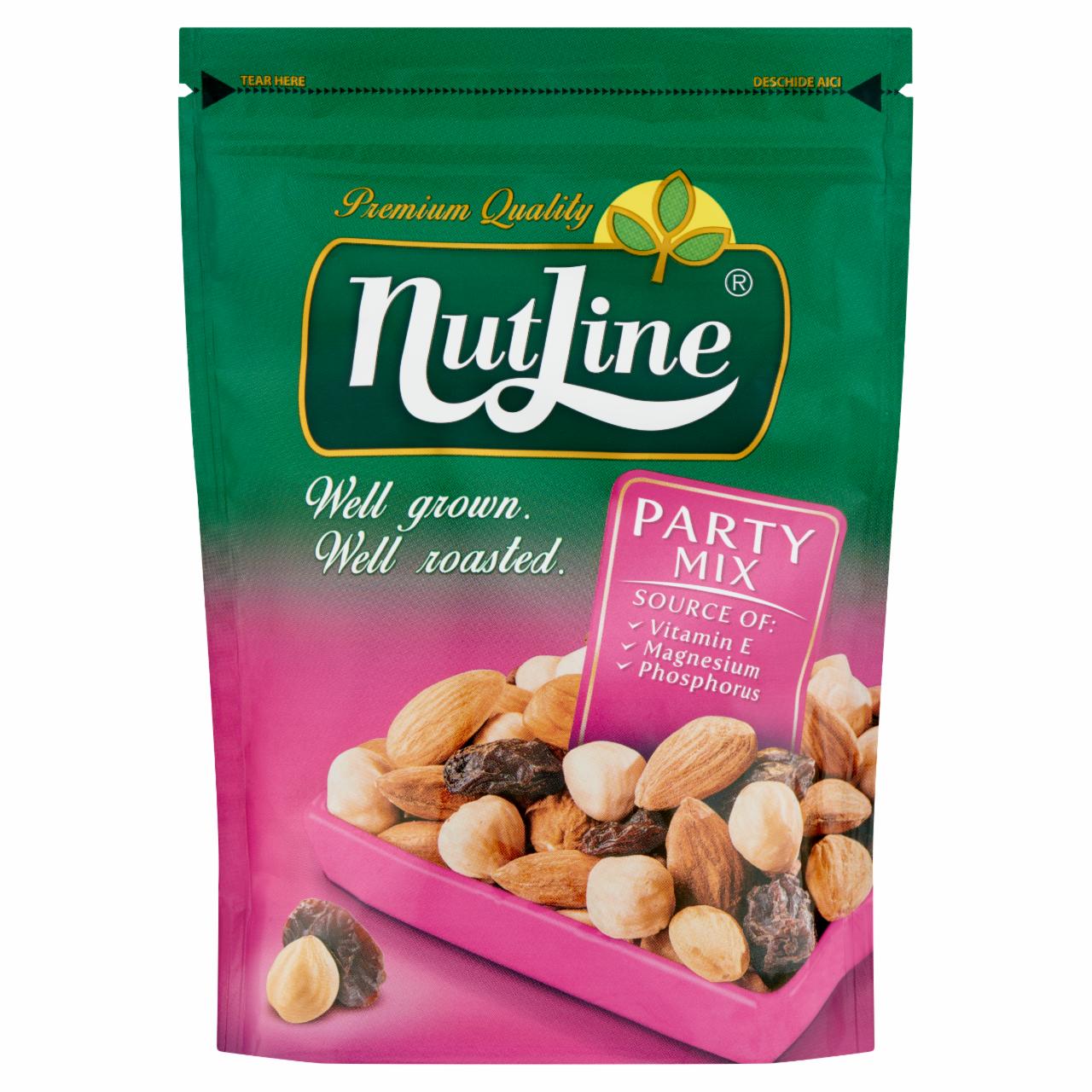 Képek - NutLine Party Mix pörkölt, sózott magvak és mazsola keveréke 150 g