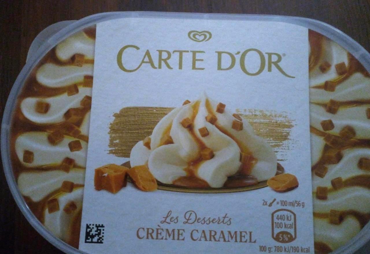 Képek - Vanília jégkrém karamell szósszal és karamell darabokkal Carte D'or