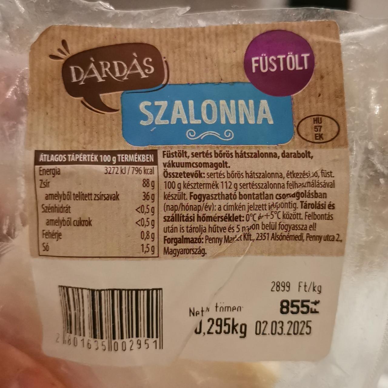 Képek - Szalonna füstölt Dárdás
