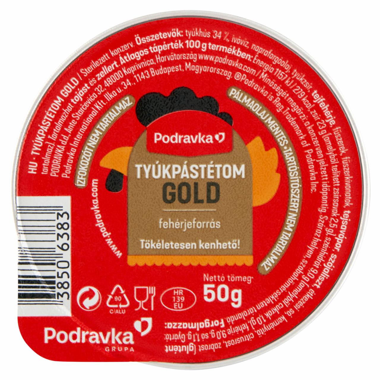 Képek - Podravka Gold tyúkpástétom 50 g