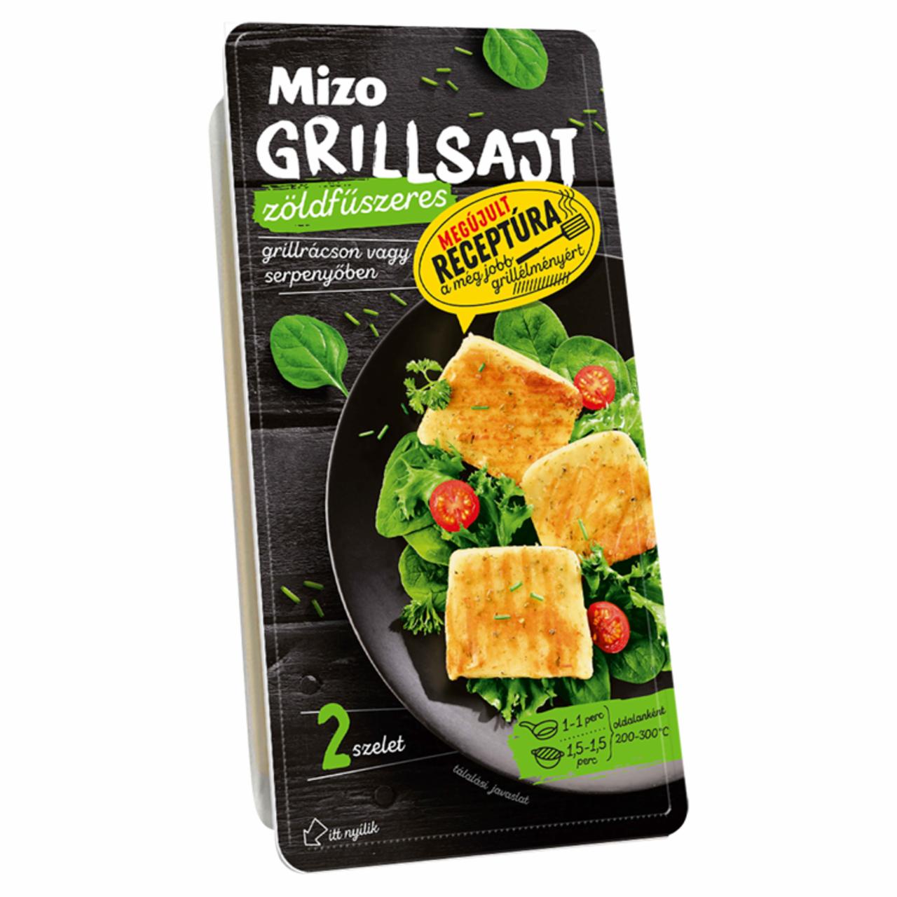 Képek - Mizo félzsíros darabolt zöldfűszeres grillsajt 2 db 140 g