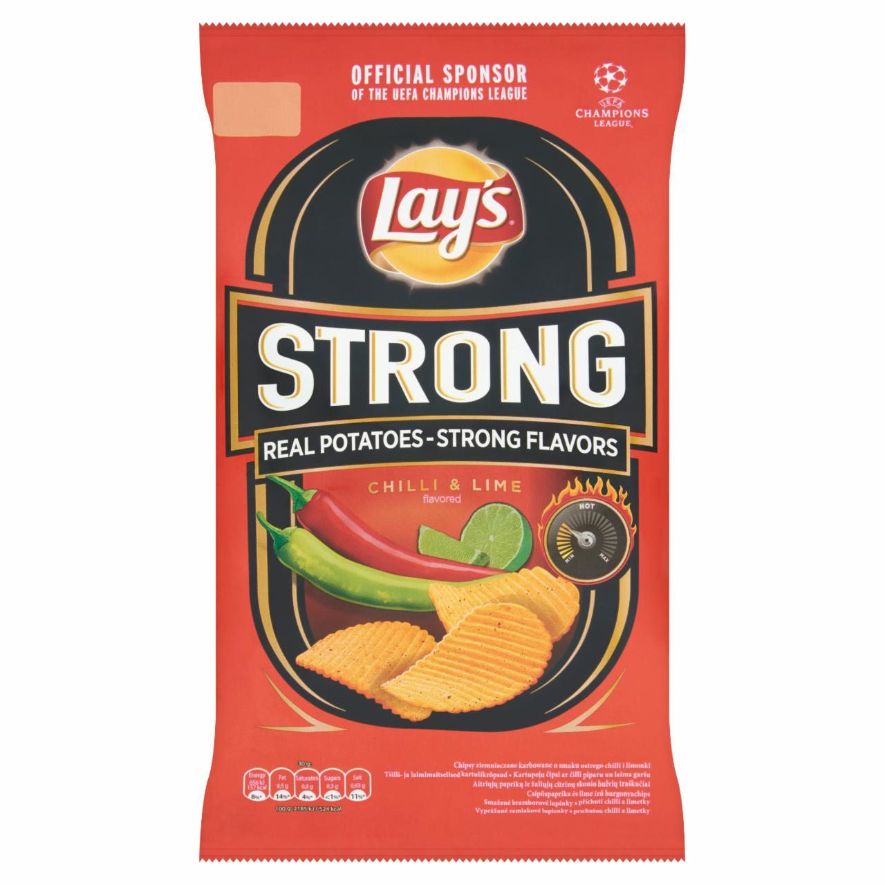 Képek - Lay's Strong csípőspaprika és lime ízű burgonyachips 130 g