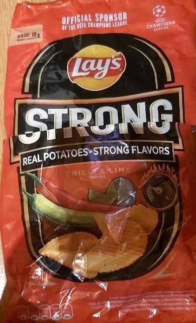 Képek - Lay's Strong csípőspaprika és lime ízű burgonyachips 130 g