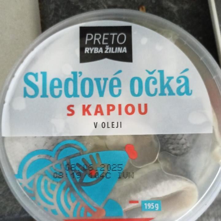 Képek - Sleďové očká s kapiou v oleji Preto ryba Žilina