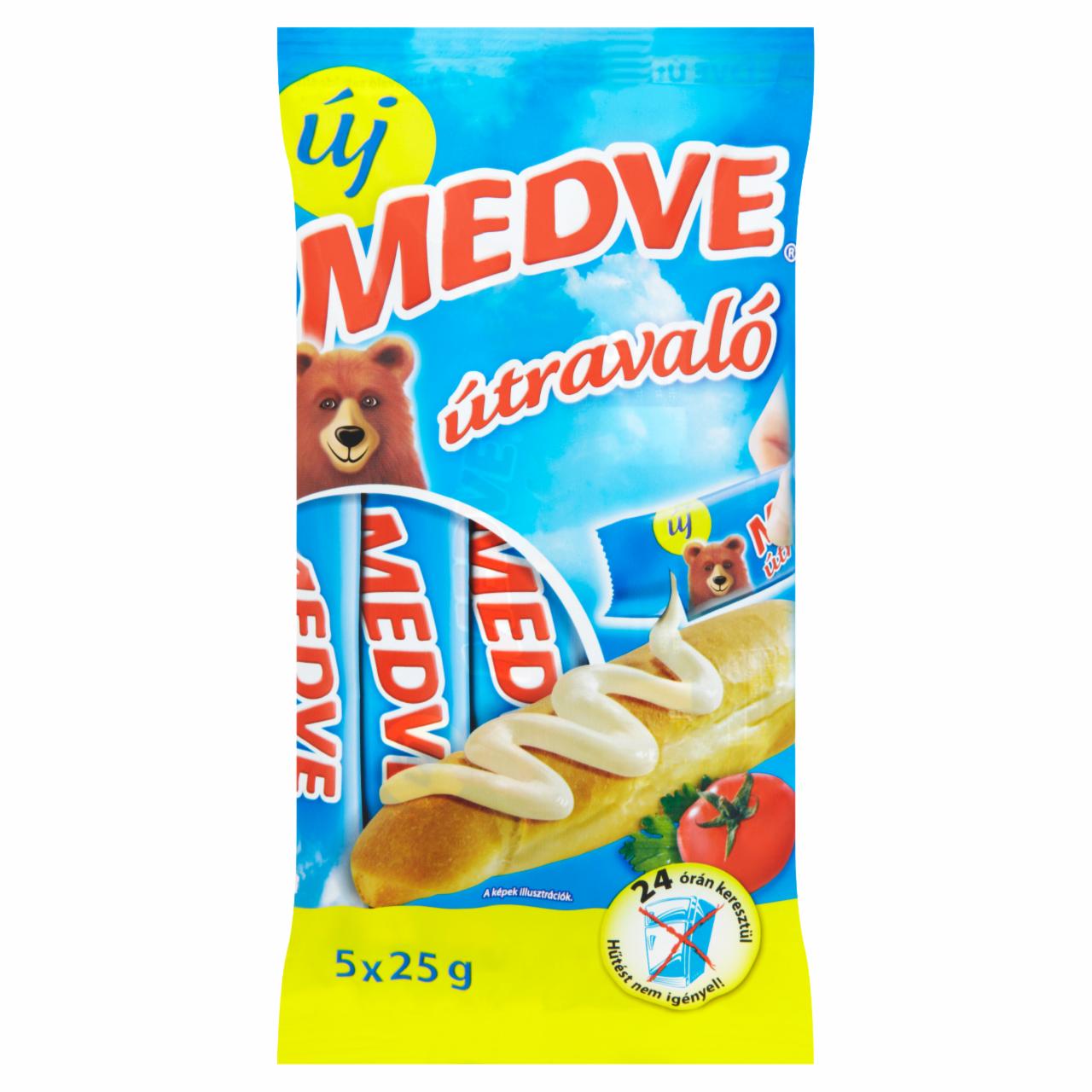 Képek - Medve Útravaló kenhető ömlesztett sajt 5 x 25 g