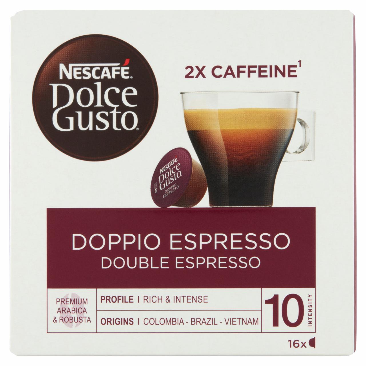 Képek - NESCAFÉ Dolce Gusto Doppio Espresso kávékapszula 16 db/16 csésze 136 g