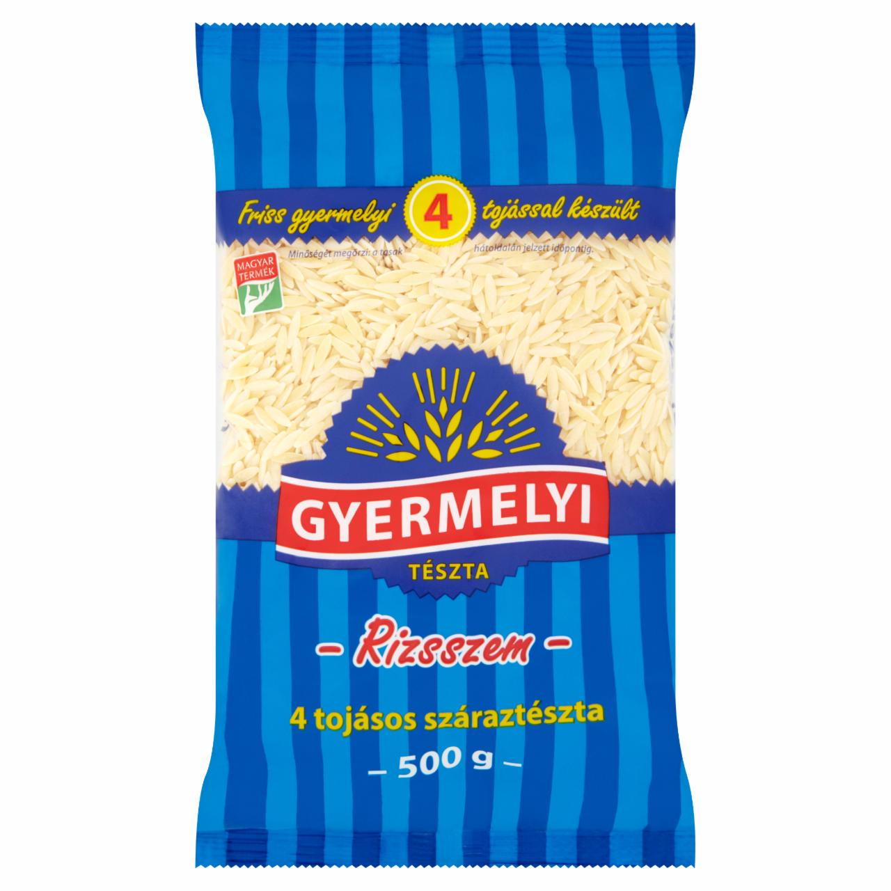 Képek - Gyermelyi rizsszem 4 tojásos száraztészta 500 g