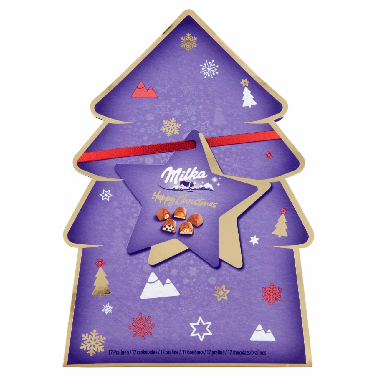 Képek - Milka Happy Christmas praliné válogatás 17 db 152 g