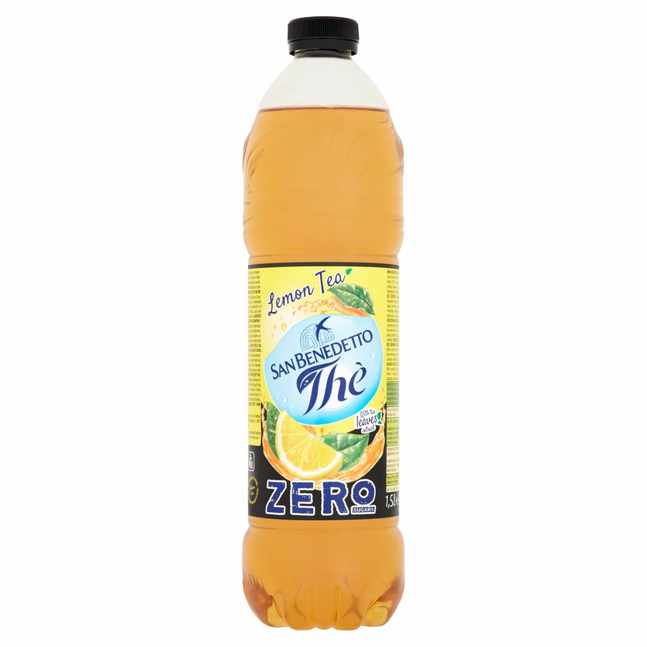 Képek - San Benedetto Zero citromos ice tea ízű üdítőital hozzáadott cukor nélkül, édesítőszerekkel 1,5 l