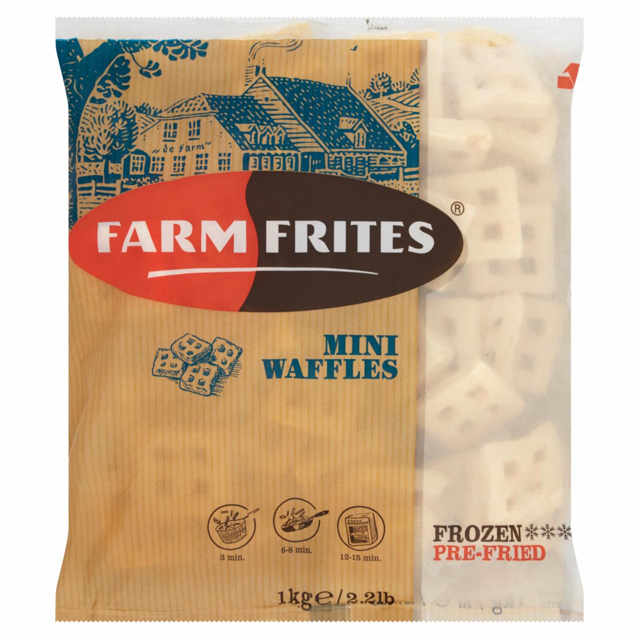 Képek - Farm Frites elősütött, fagyasztott, minigofri alakú burgonyapüré 1 kg