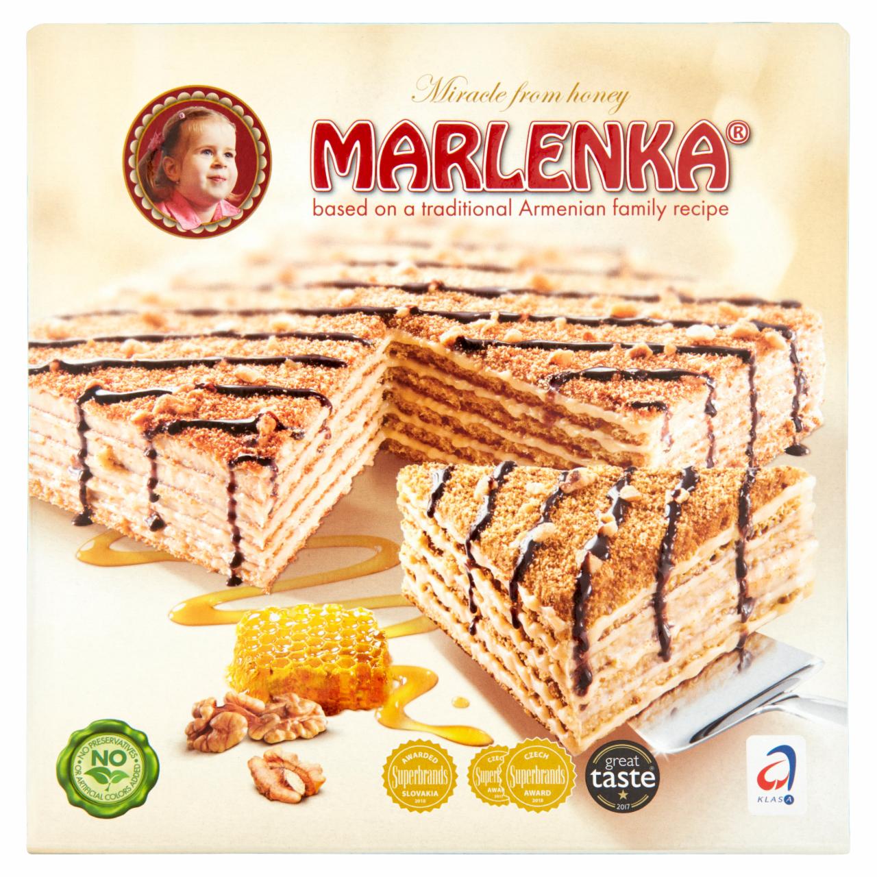 Képek - Marlenka mézes torta dióval 800 g