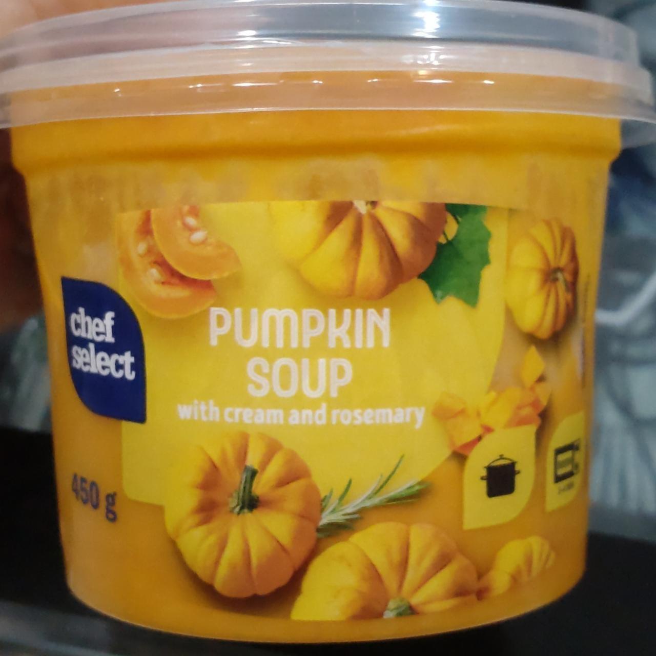 Képek - Pumpkin soup with cream and rosemary Chef select