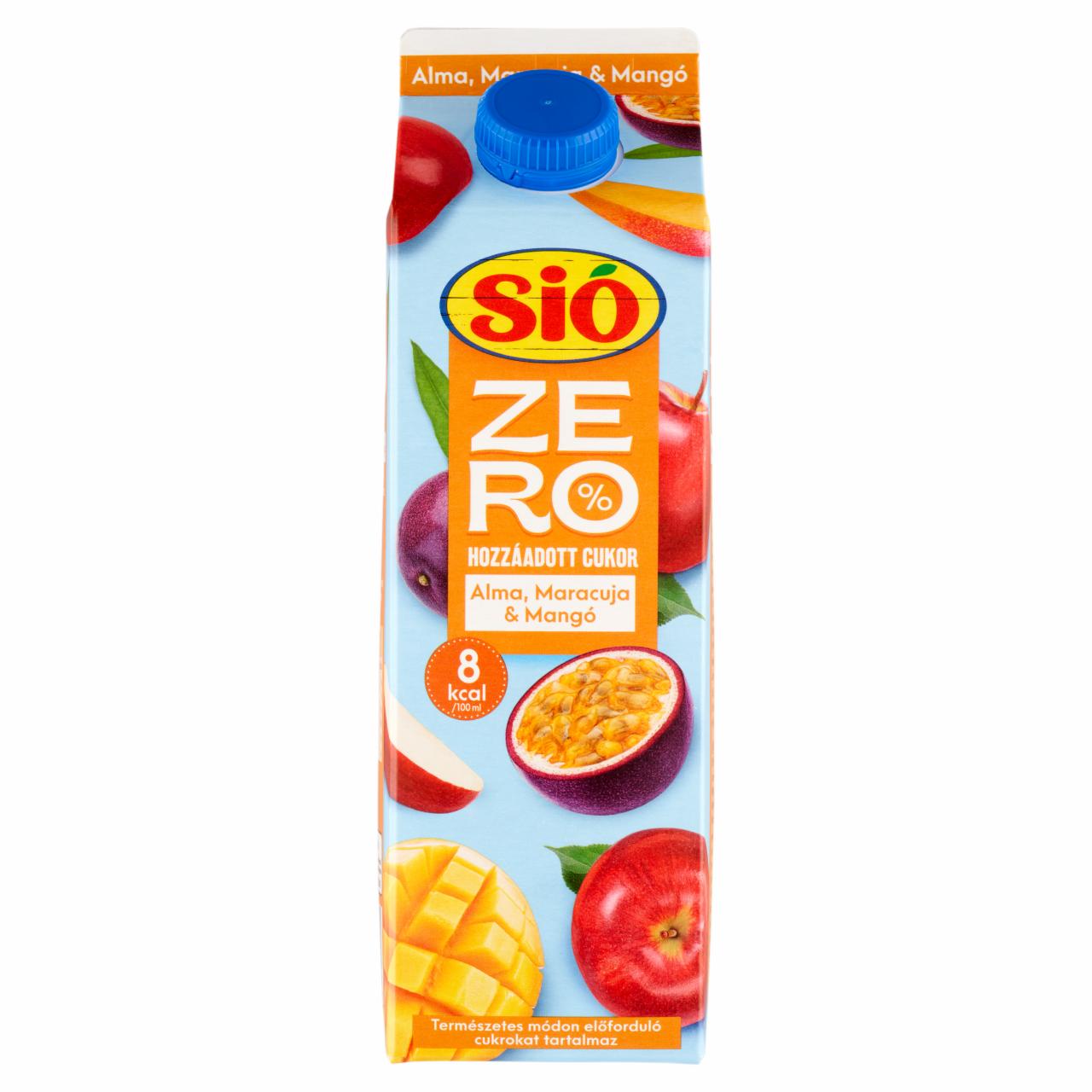 Képek - Sió Zero% hozzáadott cukor alma-maracuja-mangó gyümölcsital 1 l
