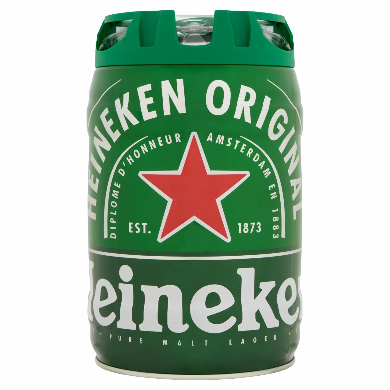 Képek - Heineken minőségi világos sör 5% 5 l hordó