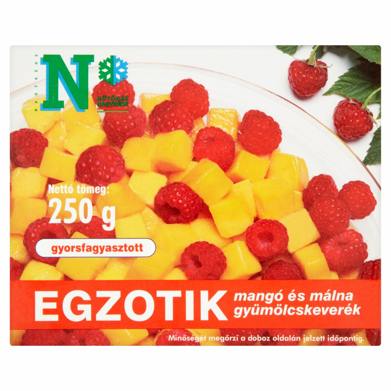 Képek - Egzotik gyorsfagyasztott mangó és málna gyümölcskeverék 250 g