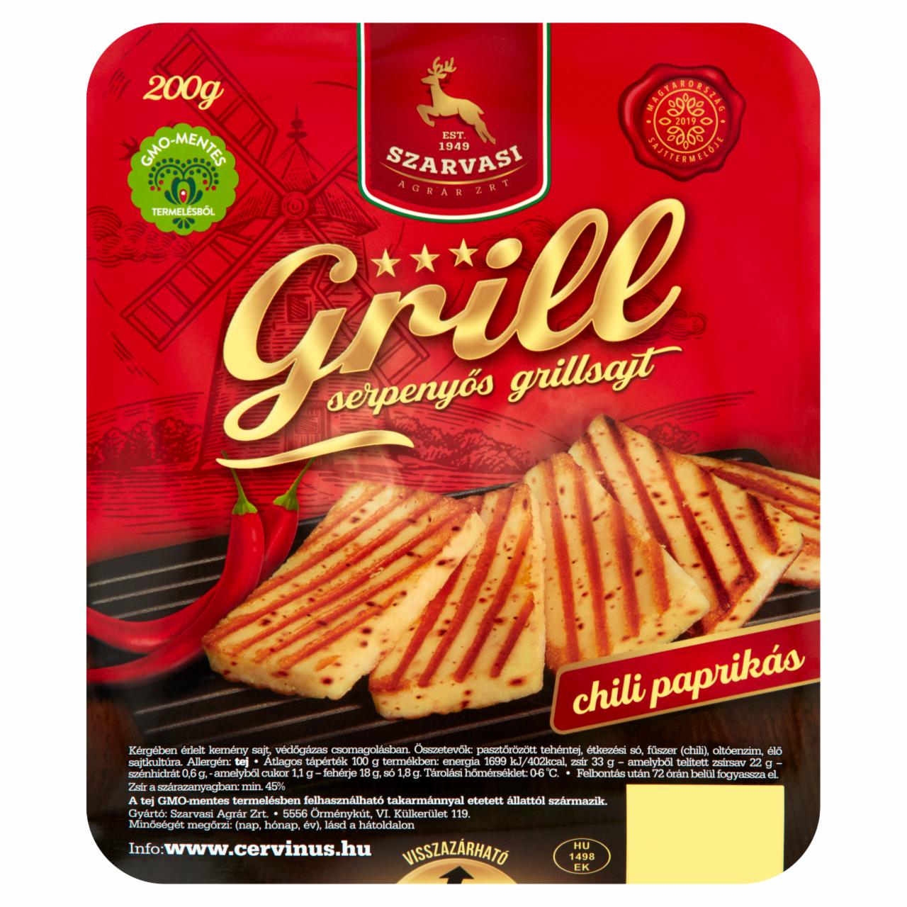 Képek - Szarvasi Grill chili paprikás serpenyős grillsajt 200 g