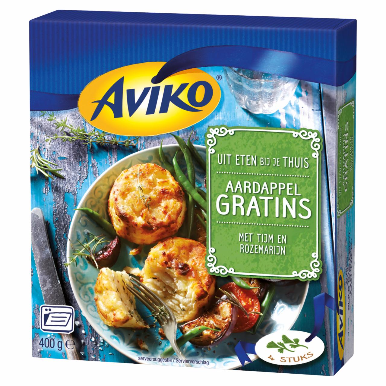 Képek - Aviko gyorsfagyasztott burgonyagratin sajttal és zöldfűszerekkel 4 db 400 g