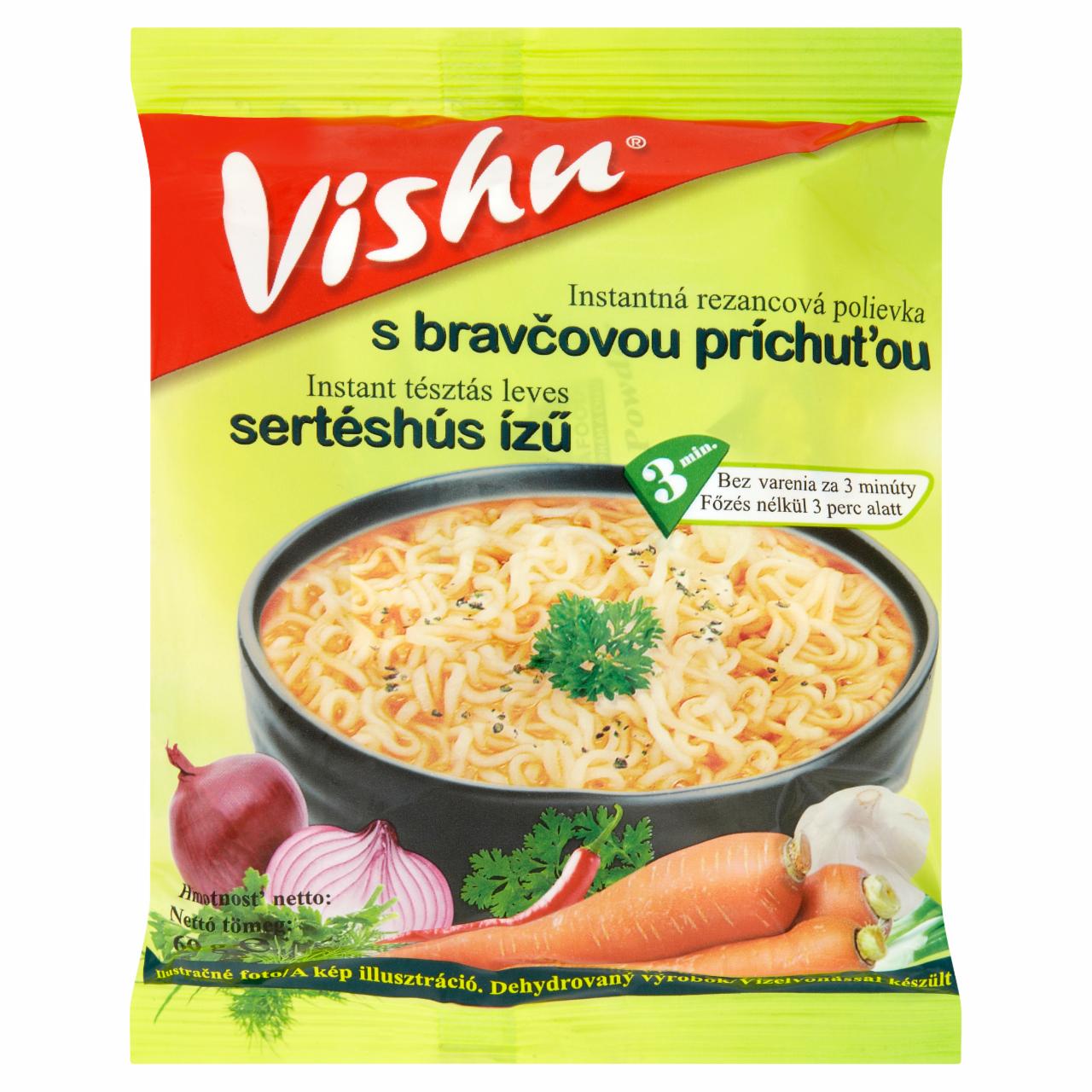 Képek - Vishu sertéshús ízű instant tésztás leves 60 g