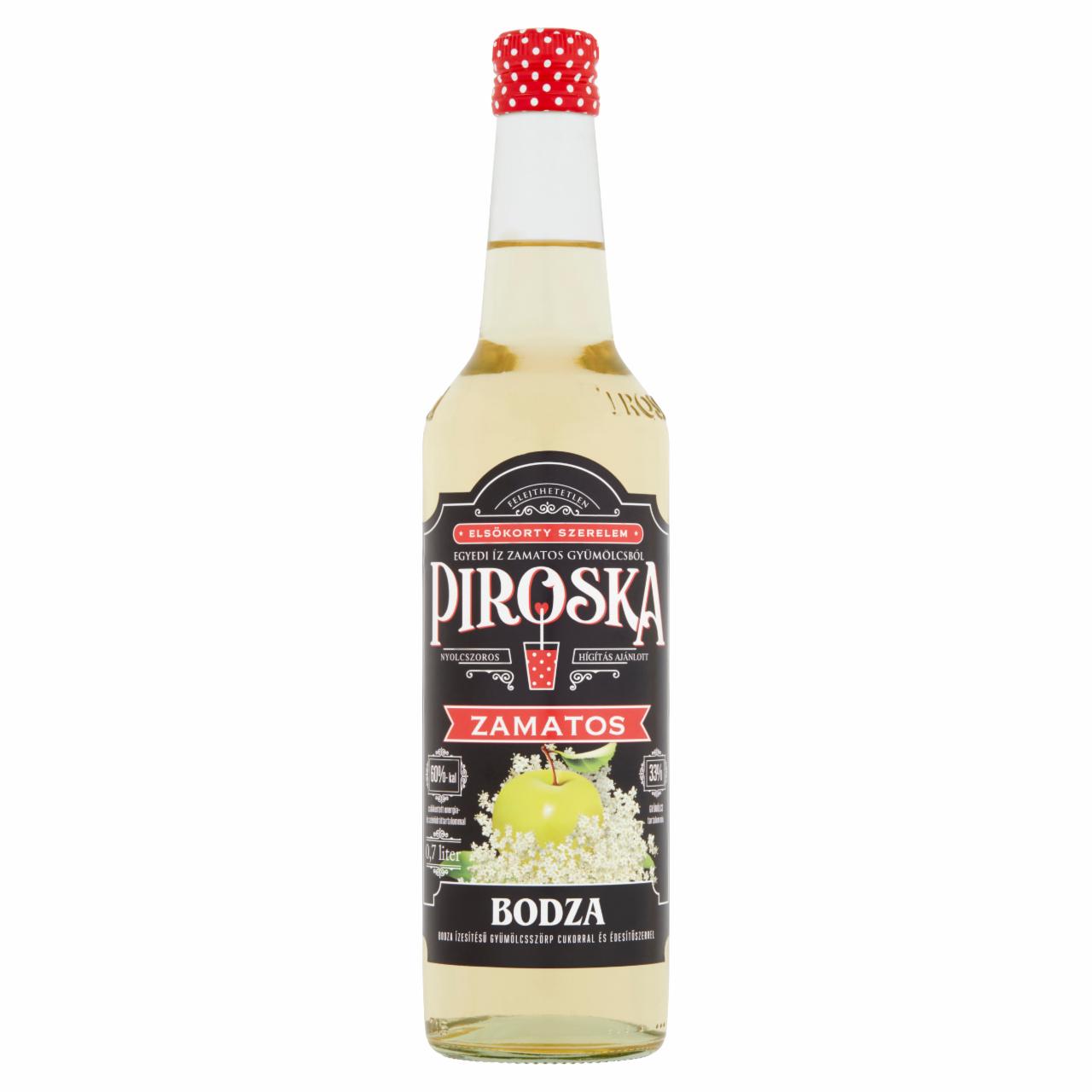 Képek - Piroska bodza ízesítésű gyümölcsszörp cukorral és édesítőszerrel 0,7 l