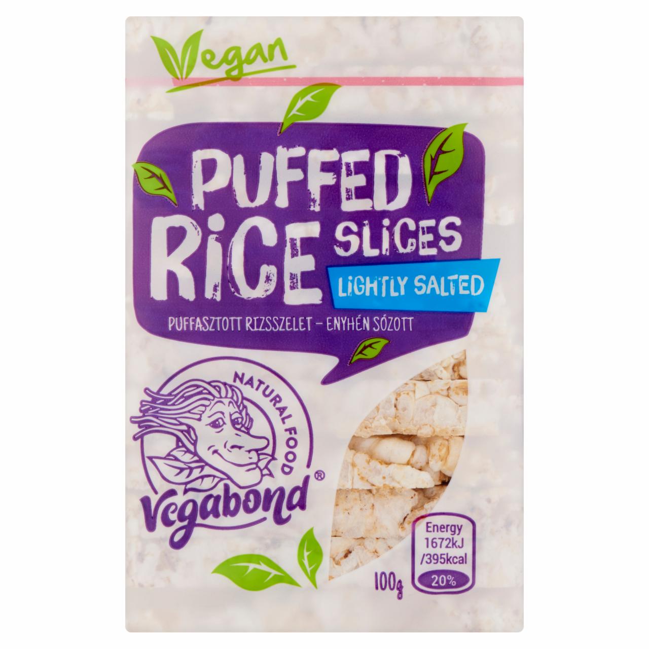 Képek - Vegabond enyhén sózott puffasztott rizsszelet 100 g