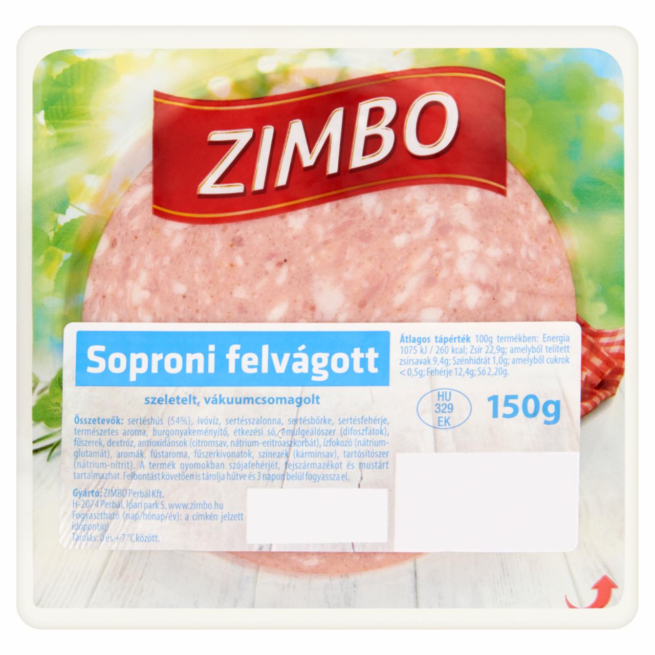 Képek - Zimbo soproni felvágott 150 g