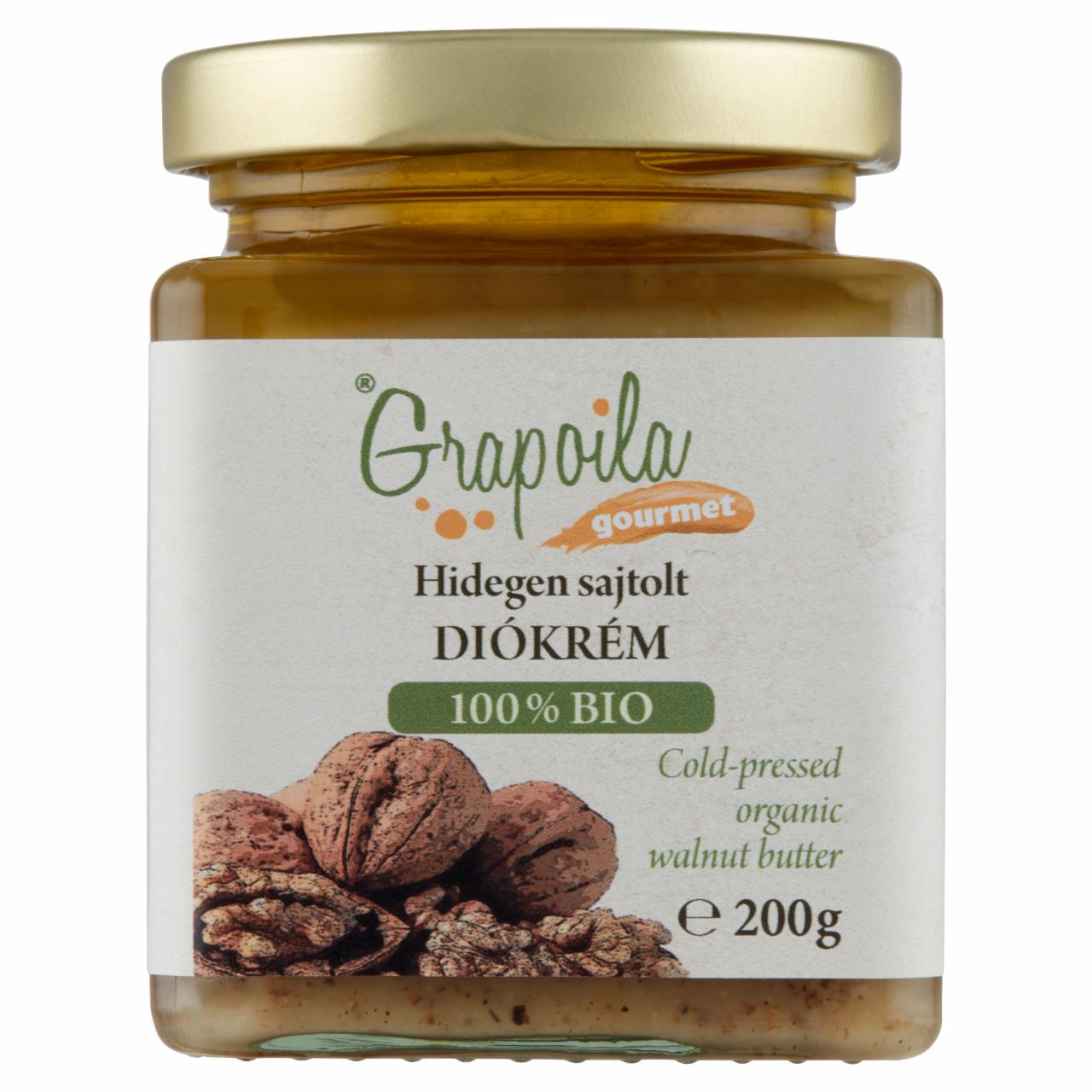 Képek - Grapoila hidegen sajtolt BIO diókrém 200 g