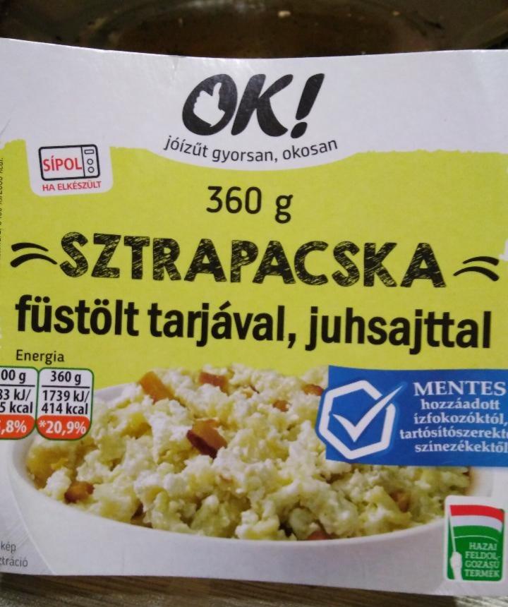 Képek - Sztrapacska füstőlt tarjával, juhsajttal OK!