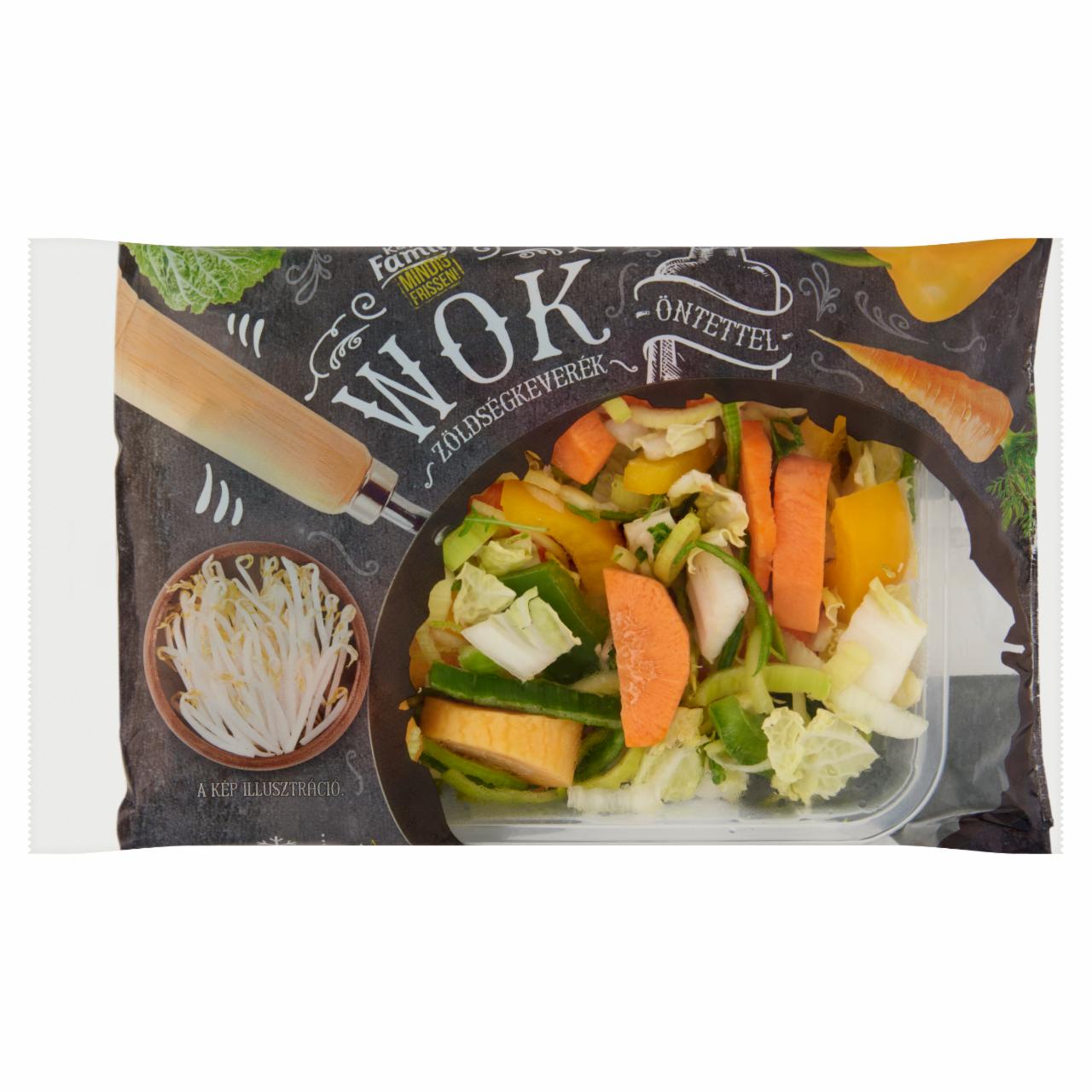 Képek - K&K Family Wok zöldségkeverék öntettel 280 g