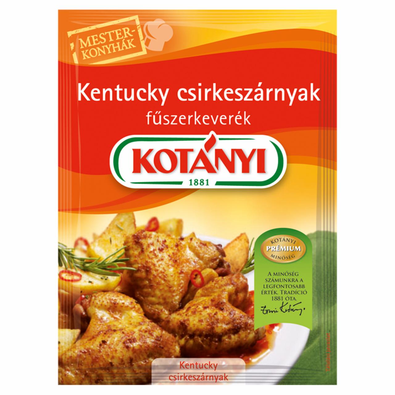 Képek - Kotányi Mesterkonyhák Kentucky csirkeszárnyak fűszerkeverék 45 g