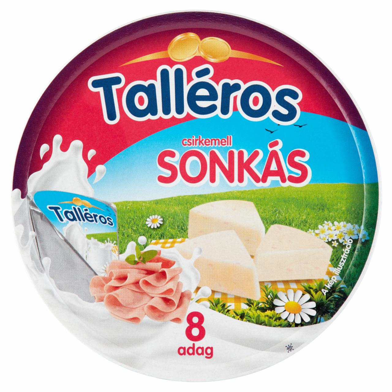 Képek - Talléros csirkemell sonkás kenhető, félzsíros, ömlesztett sajt 8 db 140 g