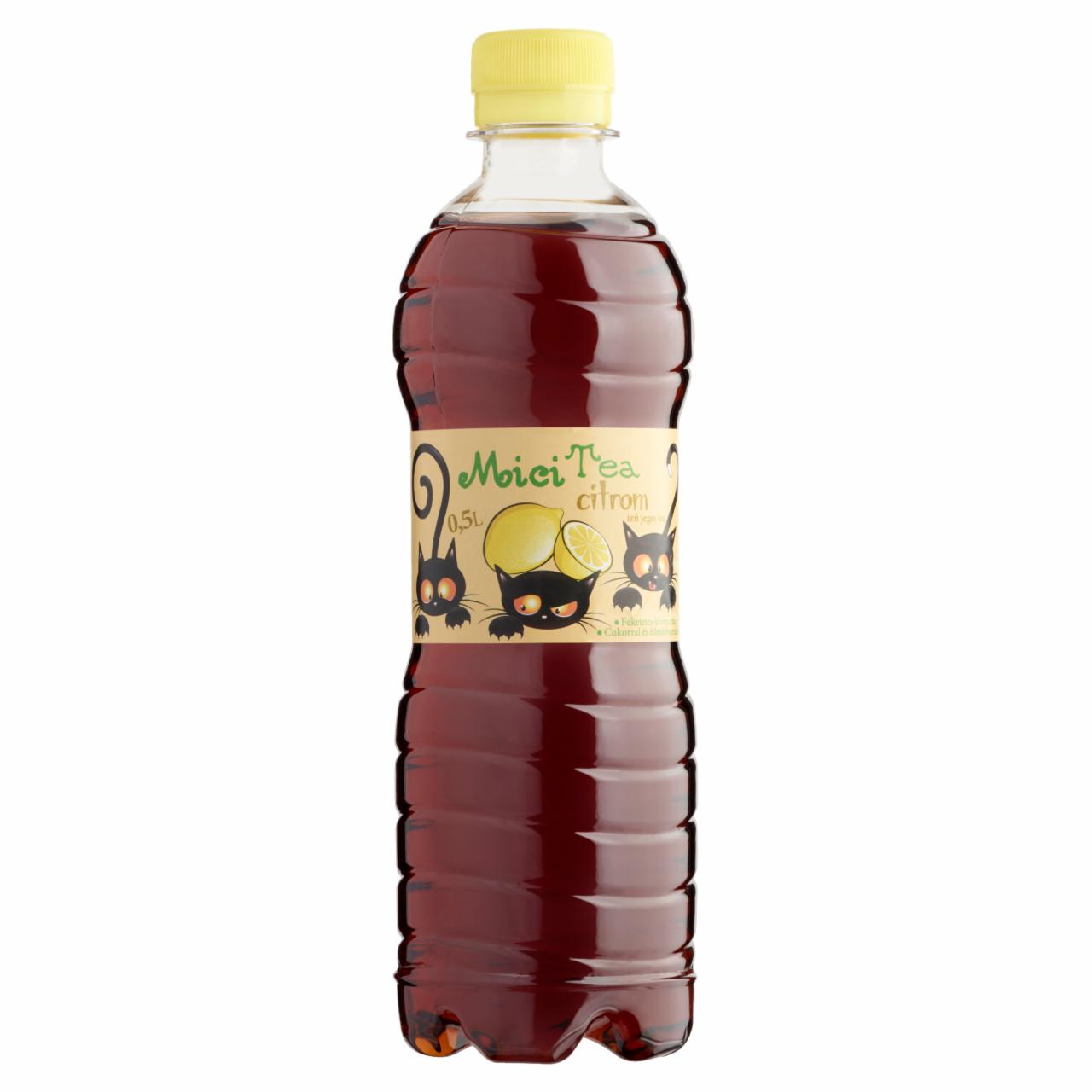 Képek - Mici Tea citrom ízű jeges tea feketetea-kivonattal, cukorral és édesítőszerekkel 0,5 l