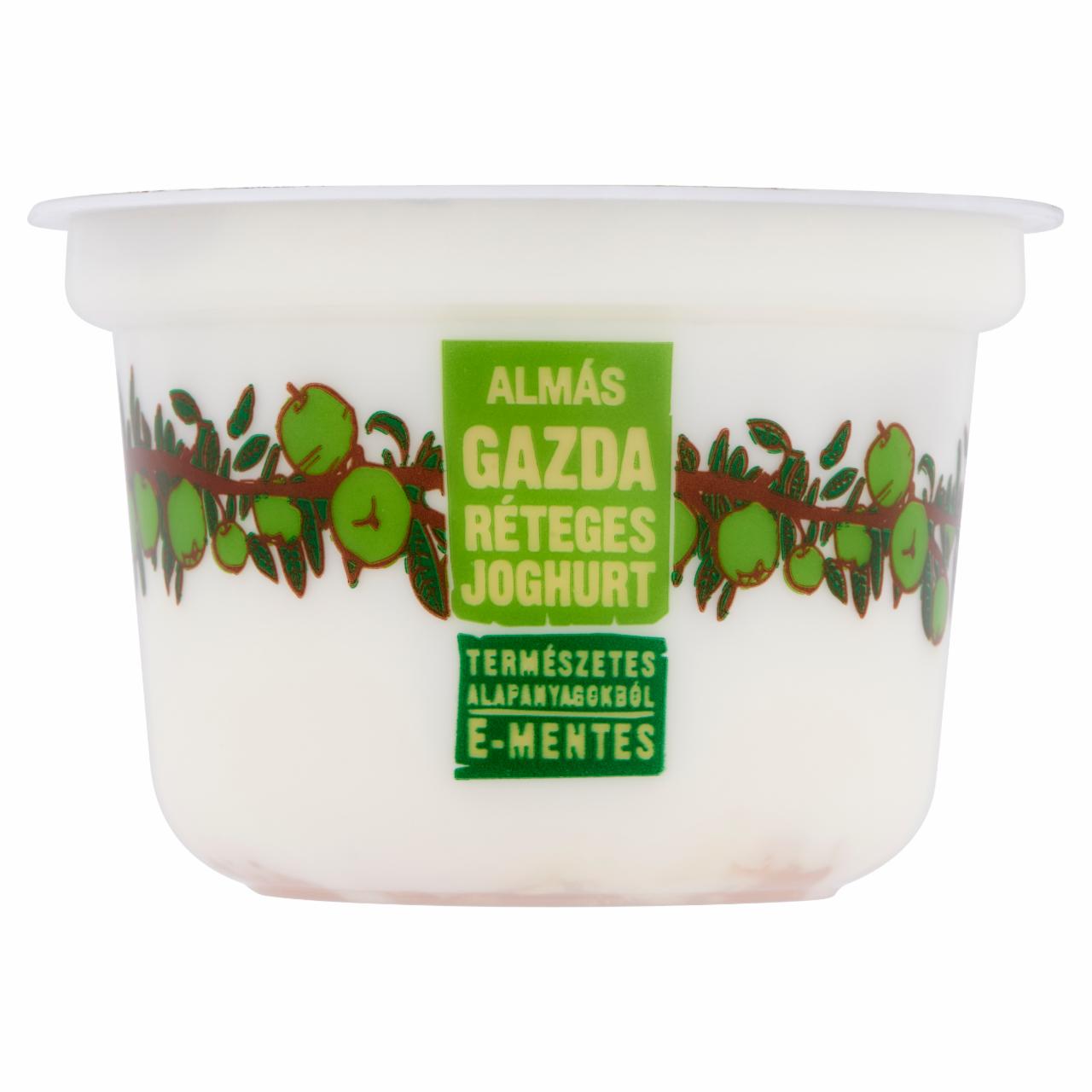 Képek - Gazda E-mentes almás réteges joghurt 200 g