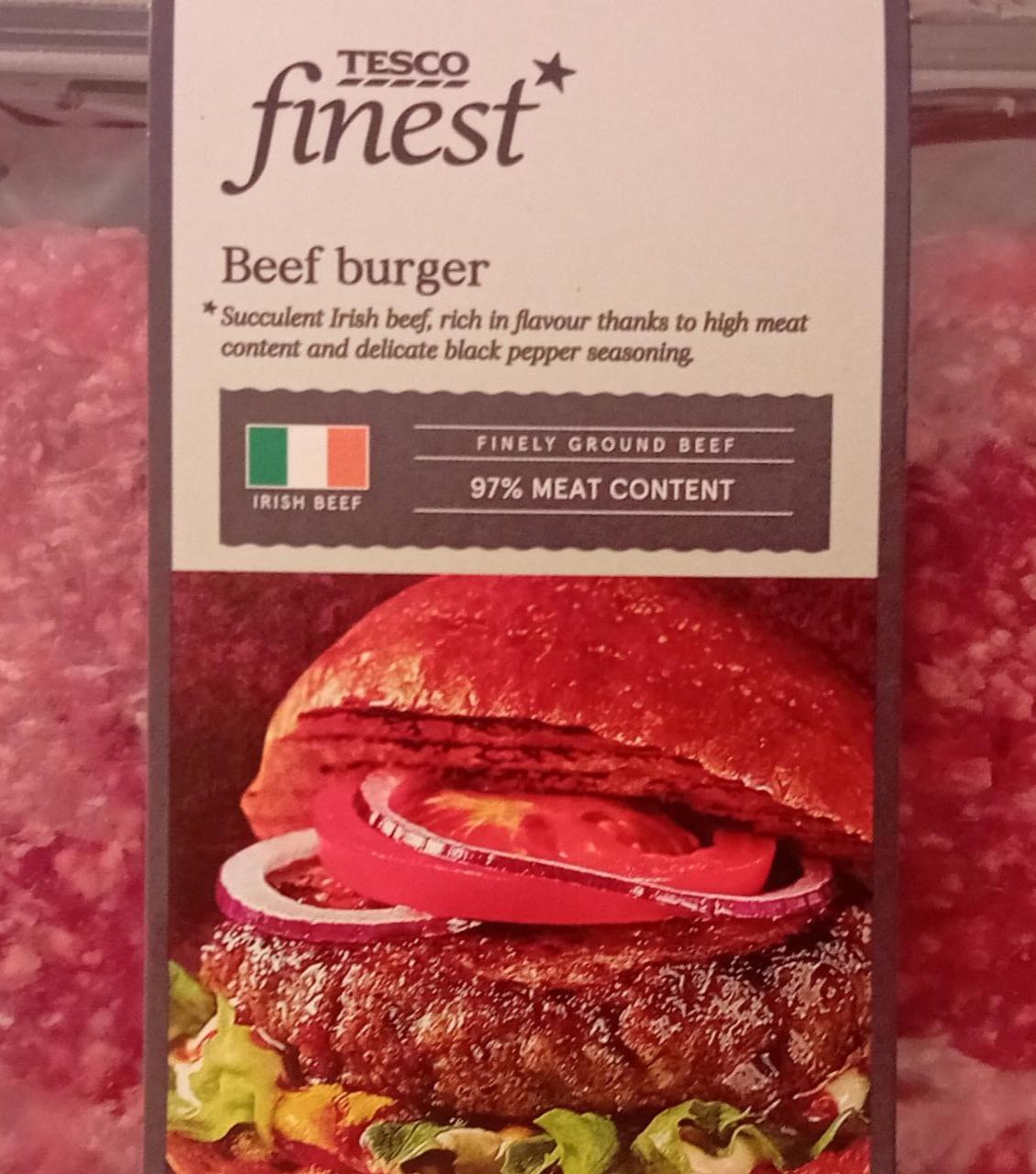 Képek - Beef burger Tesco Finest