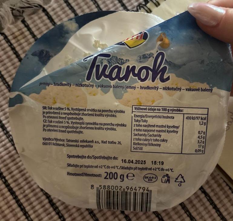 Képek - Tvaroh jemný hrudkovitý nízkotučný Tami