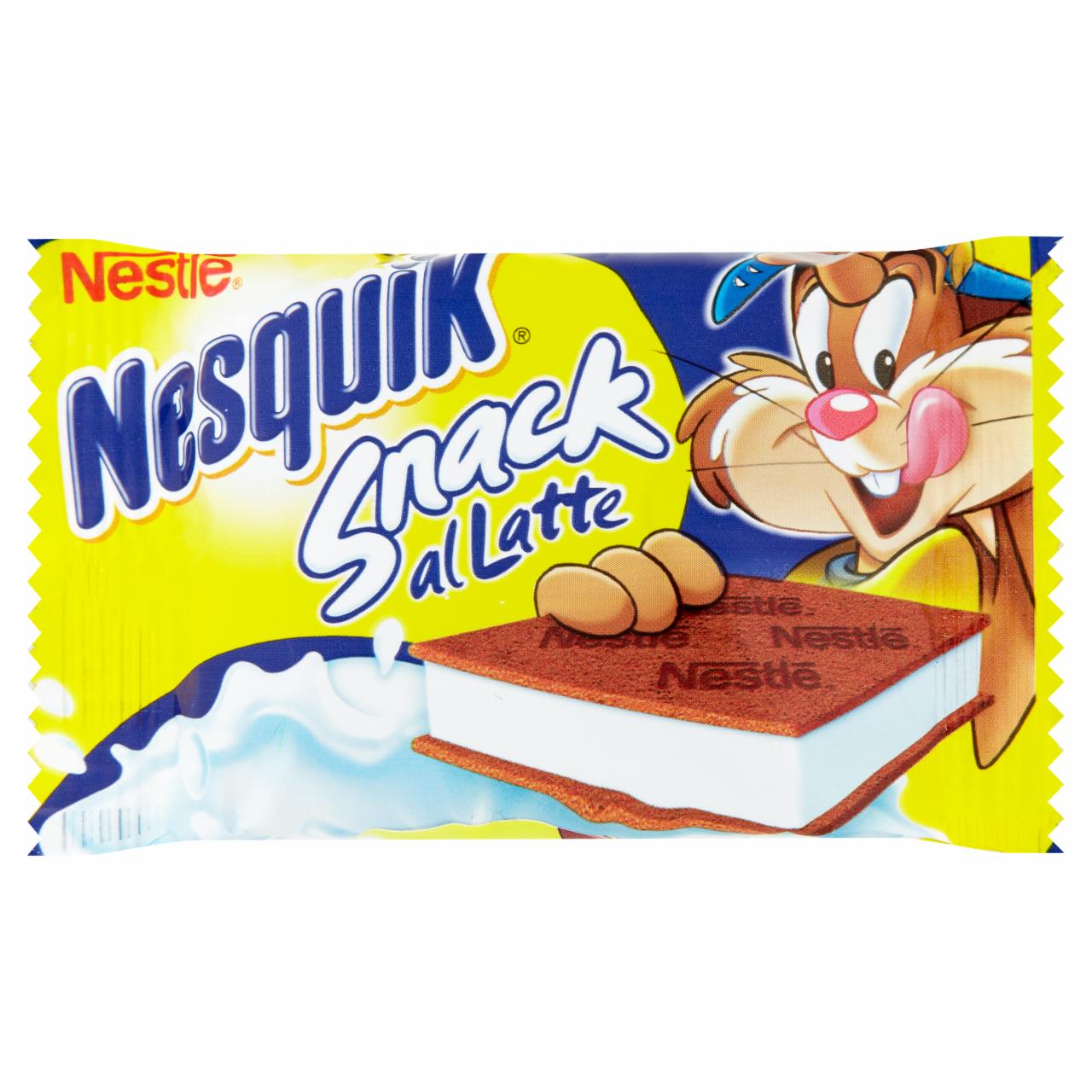 Képek - Nesquik Snack Latte tejkrémmel töltött piskóta szelet 5 x 26 g