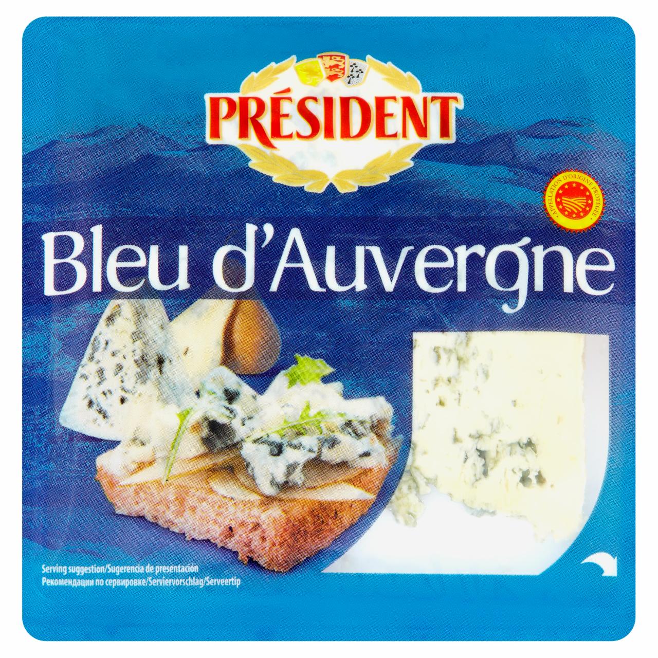 Képek - Président Bleu d'Auvergne félkemény sajt 100 g