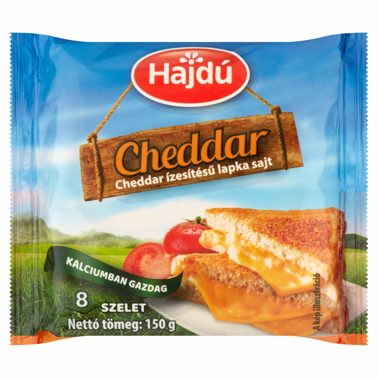Képek - Cheddar ízesítésű lapka sajt Hajdú