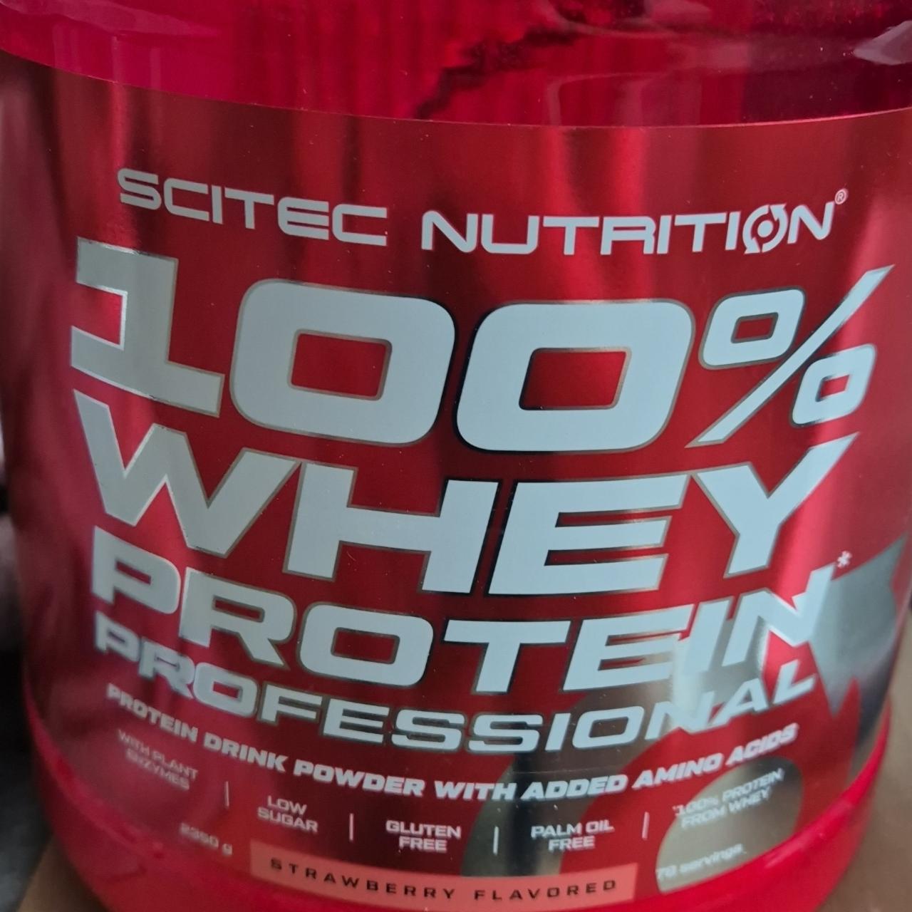 Képek - 100% whey protein professional Strawberry flavored Scitec Nutrition
