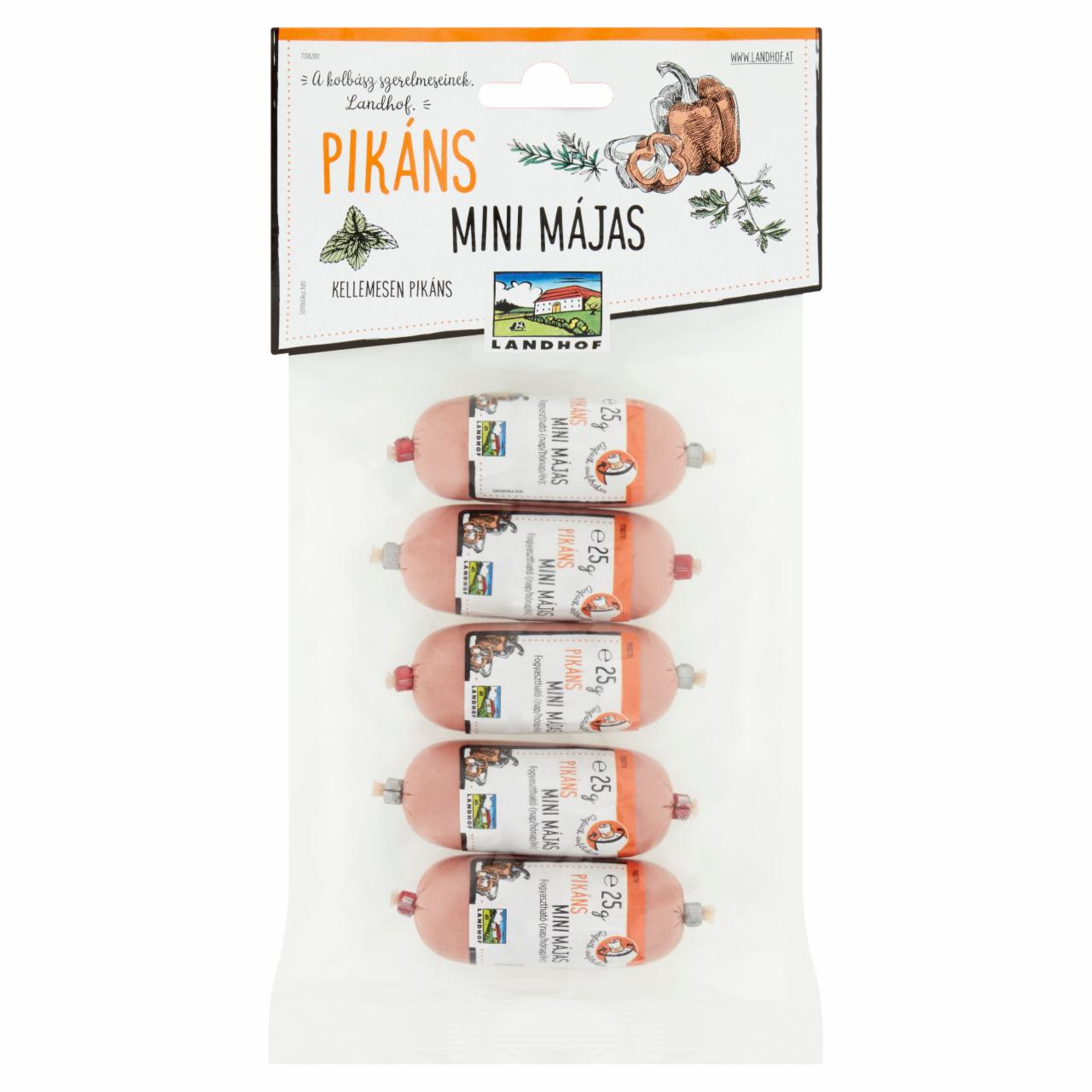 Képek - Landhof pikáns mini májas (5 x 25 g) 125 g