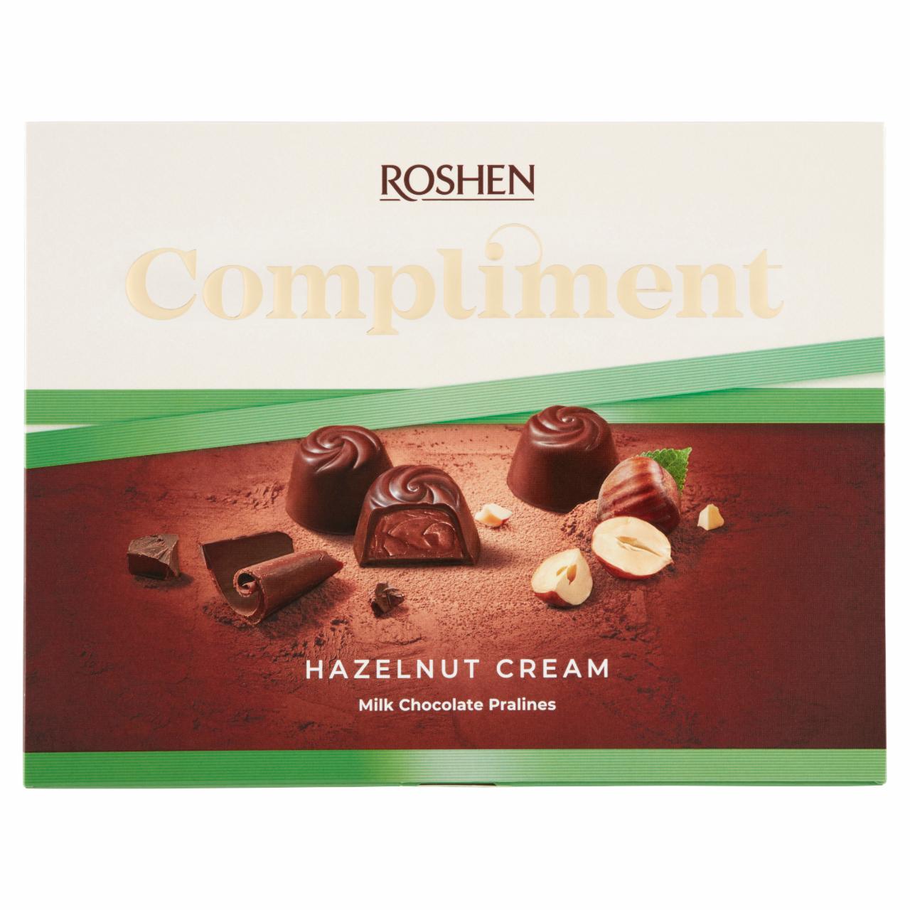 Képek - Roshen Compliment mogyorókrémes tejcsokoládé praliné 122 g