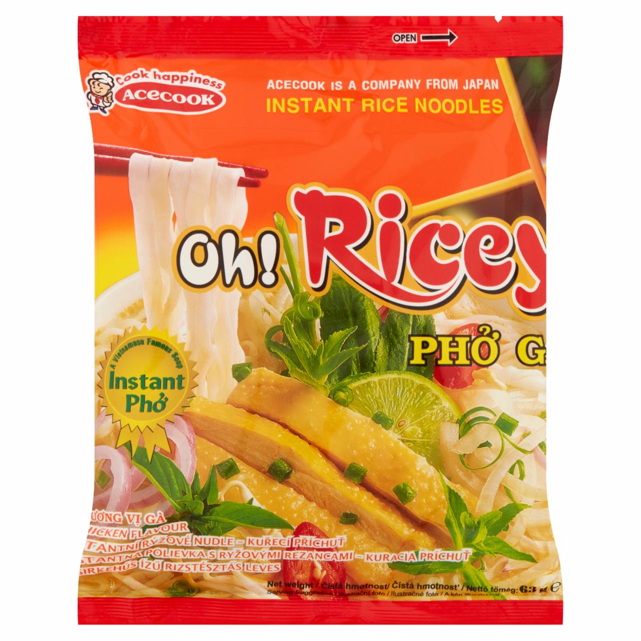 Képek - Oh! Ricey csirkehús ízű rizstésztás leves 63 g