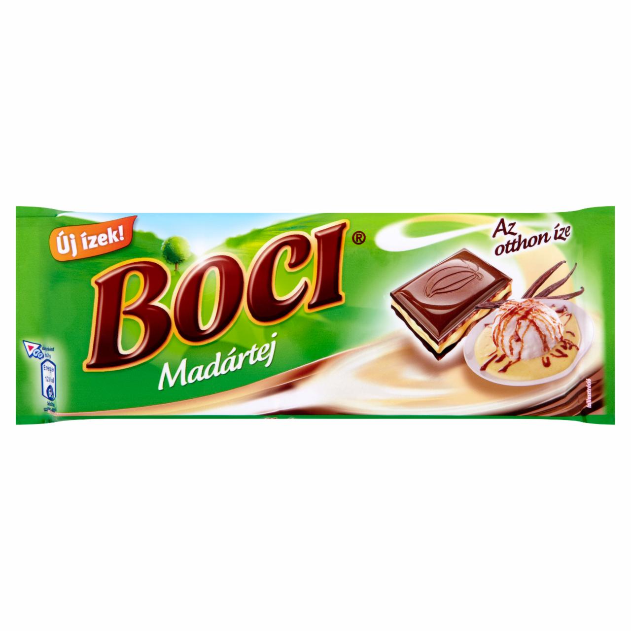 Képek - Boci Madártej vaníliás krémmel töltött tejcsokoládé 100 g