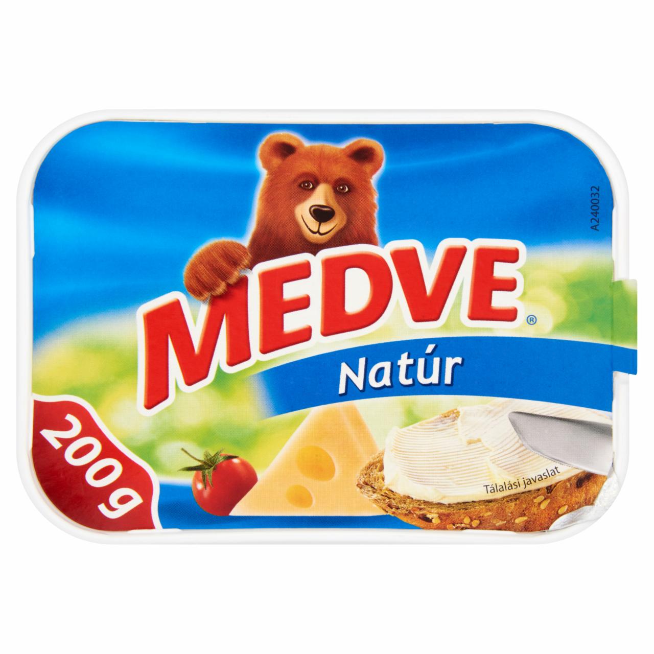 Képek - Medve natúr, kenhető, zsíros ömlesztett sajtkrém 200 g