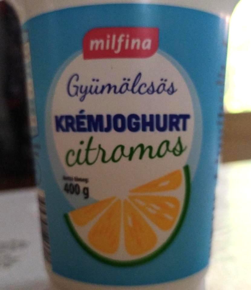 Képek - Élőflórás gyümölcsös krémjoghurt citromos Milfina