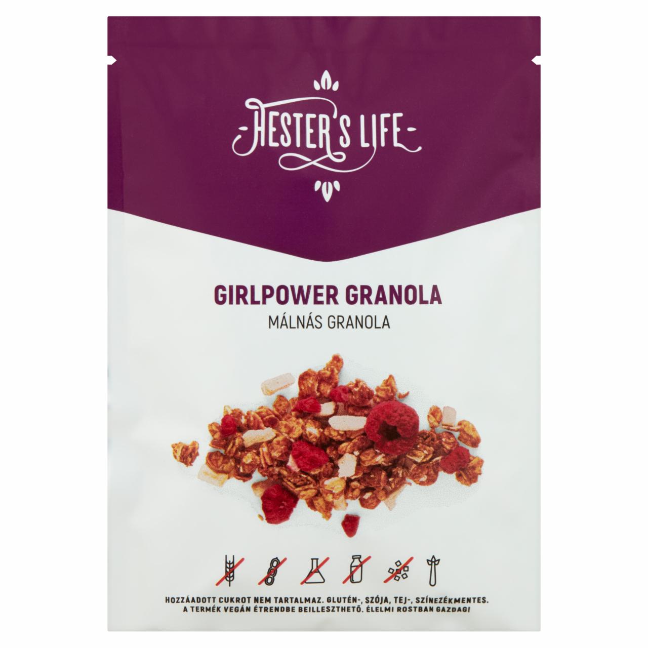 Képek - Hester's Life Girlpower málnás granola 60 g