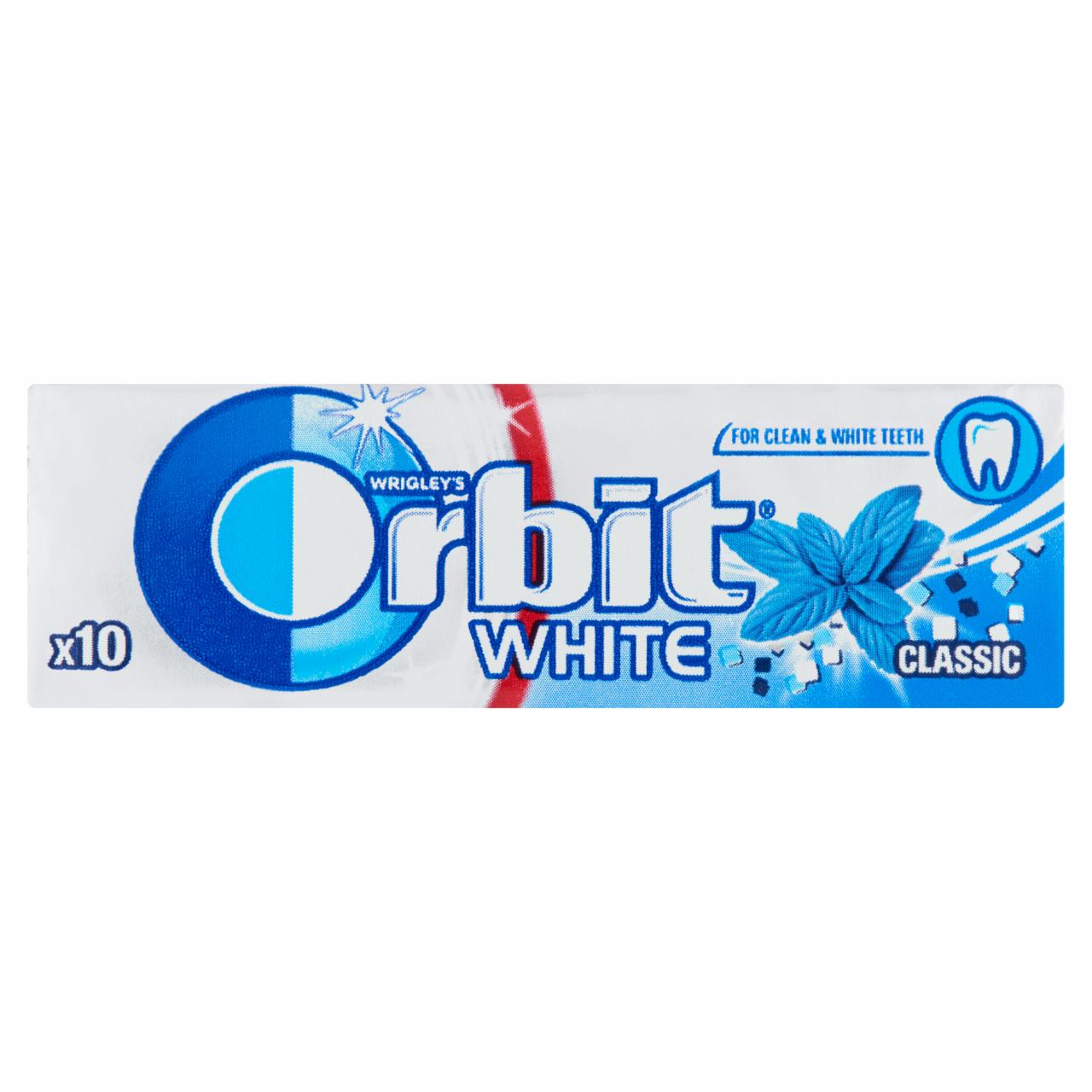 Képek - Orbit White Classic mentaízű cukormentes rágógumi édesítőszerrel 14 g