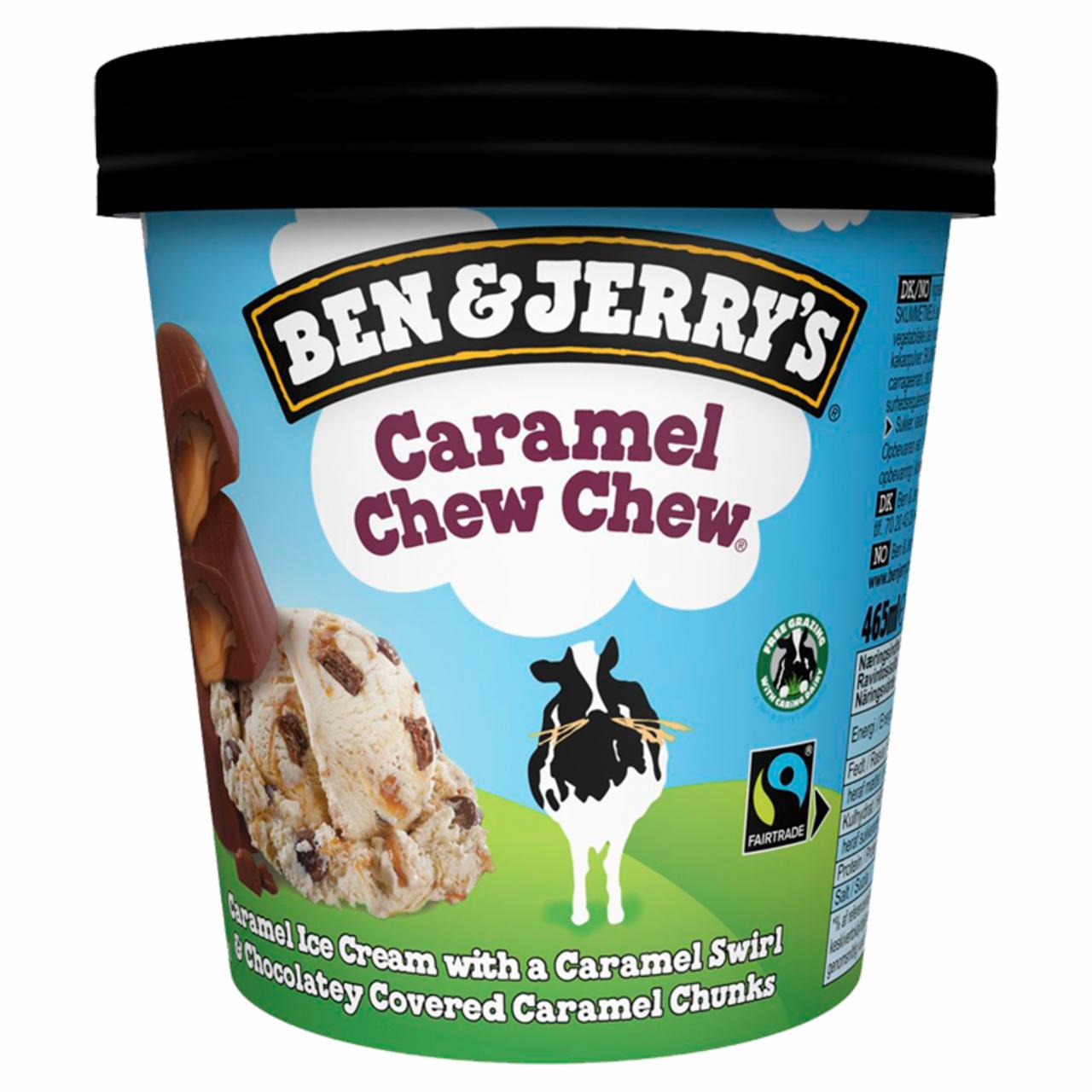 Képek - Ben & Jerry's poharas jégkrém Caramel Chew Chew 465 ml