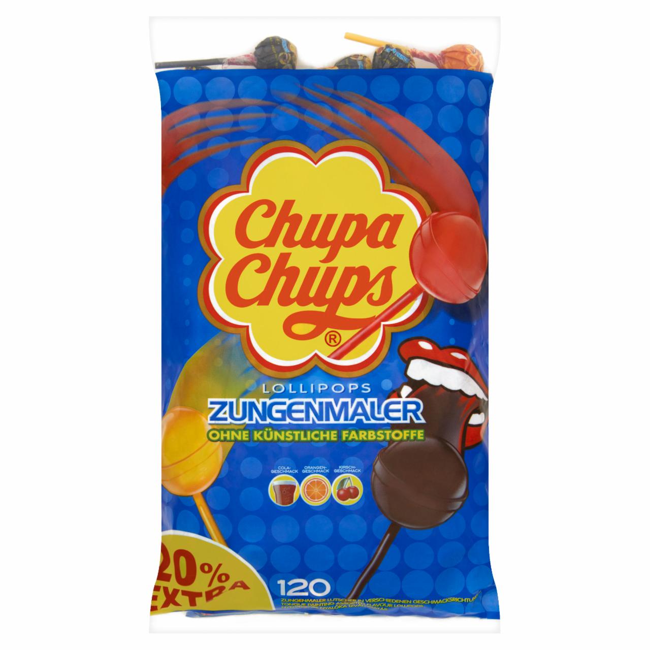 Képek - Chupa Chups nyelvfestős nyalóka válogatás 120 db 1440 g